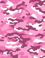 Seamless pink camouflage pattern. seamless pattern of pink, white, and brown spots	