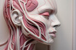 © Oksana - SIde view face human anatomy, skin and muscles