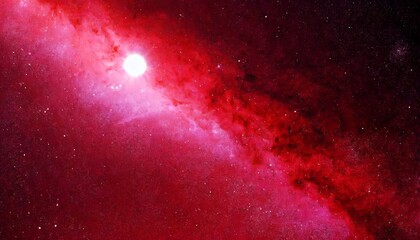 Wall Mural - planet in space red star formed in an eclipse abstract galaxy colorful space galaxy cloud nebula sta
