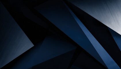 black dark gray blue white abstract background geometric pattern shape line triangle polygon angle fold color gradient shadow matte 3d effect rough grain grungy design template presentation