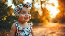 Smiling Baby Girl 34 Year Old, Background HD For Designer
