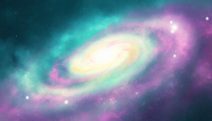Wall Mural - colorful space galaxy cloud nebula stary night cosmos universe spiral science astronomy supernova ba