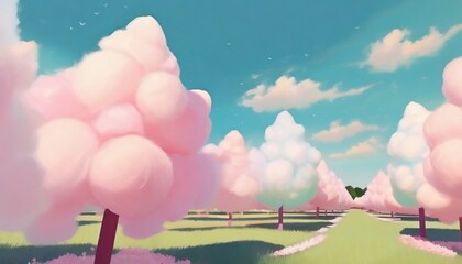 Sticker - cotton candy land