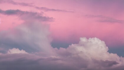 Canvas Print - some clouds are over a pink sky