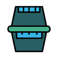 Poster - Box Plumber Tools Filled Outline Icon