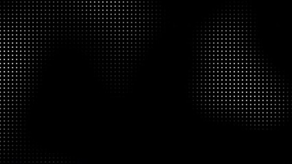 Poster - Animated abstract technology black background random dots and grid 4K.