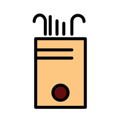 Sticker - Polution Clean Electronics Filled Outline Icon