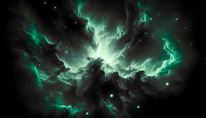 Wall Mural - Starry night cosmos Colorful nebula cloud in space galaxy	

