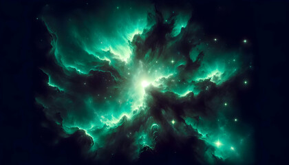 Wall Mural - Starry night cosmos Colorful nebula cloud in space galaxy	

