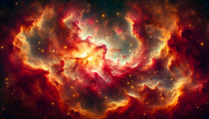 Wall Mural - Starry night cosmos Colorful nebula cloud in space galaxy	
