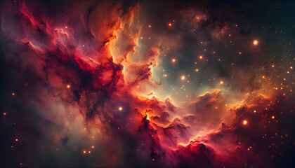 Wall Mural - Starry night cosmos Colorful nebula cloud in space galaxy	
