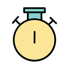 Sticker - Business Clock Science Filled Outline Icon