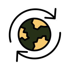 Sticker - Air Nature Ecology Filled Outline Icon