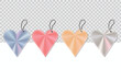 hang tag or price label in love shape in vector
