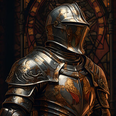 medieval knight in armor