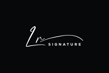 Wall Mural - LR initials Handwriting signature logo. LR Hand drawn Calligraphy lettering Vector. LR letter real estate, beauty, photography letter logo design.