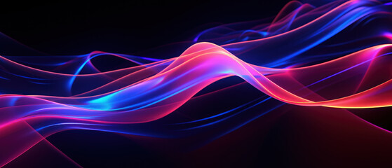 this bright and energetic abstract background features irregular waves and a blend of colors.
