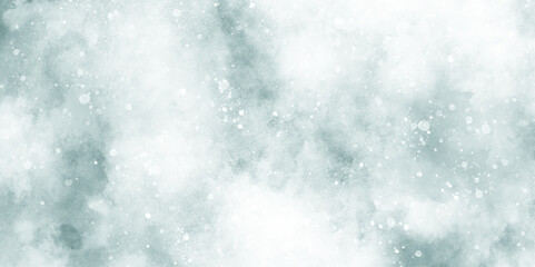 Wall Mural - blue watercolor painting on winter seasonal morning texture, sunshine or sparkling lights and glitte