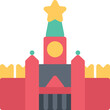 design vector image icons kremlin