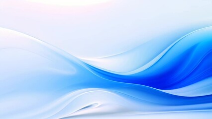 Aufkleber - Abstract Blue And White Background With Waves. Generative ai