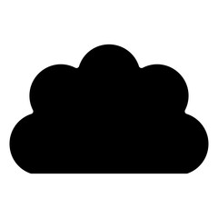 Wall Mural - cloud glyph icon