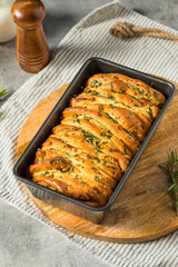 Canvas Print - Homemade Rosemary Pull Apart Bread