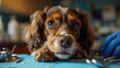 Dental Scaling for Canine:  A vet performing dental scaling for a dog, addressing tartar buildup and promoting oral health