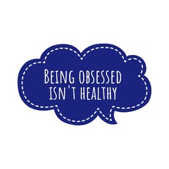 Sticker - Mental health quote illustration design