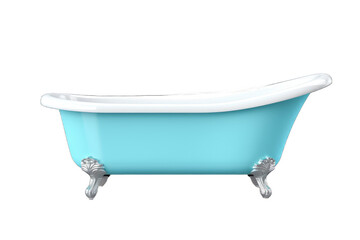 Vintage bathtub isolated on white backgrounds