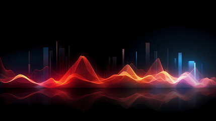 Technology abstract graphic poster web page PPT background, abstract background