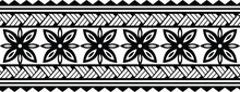 Polynesian Hawaiian Forearm Tribal Tattoo Band. Tattoo Arm Sleeve Tribal Tattoo Border.  Polynesian Isolated Maori Tribal Tattoo Bracelet.