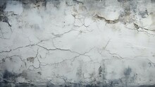Grey Cracked Wall As Backdrop Or Background 