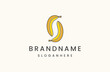 Letter s banana logo icon design template vector illustration