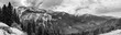 Panoramic view of continental divide, high sierras of California