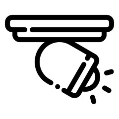 Poster - spotlight icon in line style