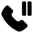 pause call icon in solid style