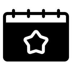 Sticker - event icon in solid style