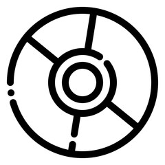 Sticker - compact disc icon