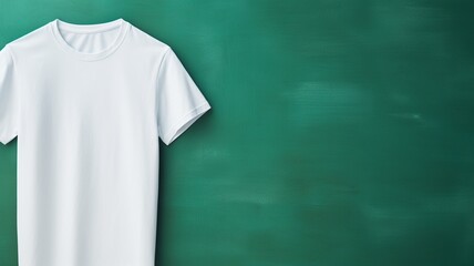 t shirt on green background