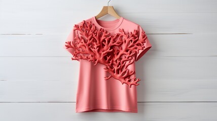 Wall Mural - pink t shirt design 