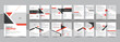 Modern company profile brochure, business portfolio brochure, annual report, 16 page minimalist business brochure design vector