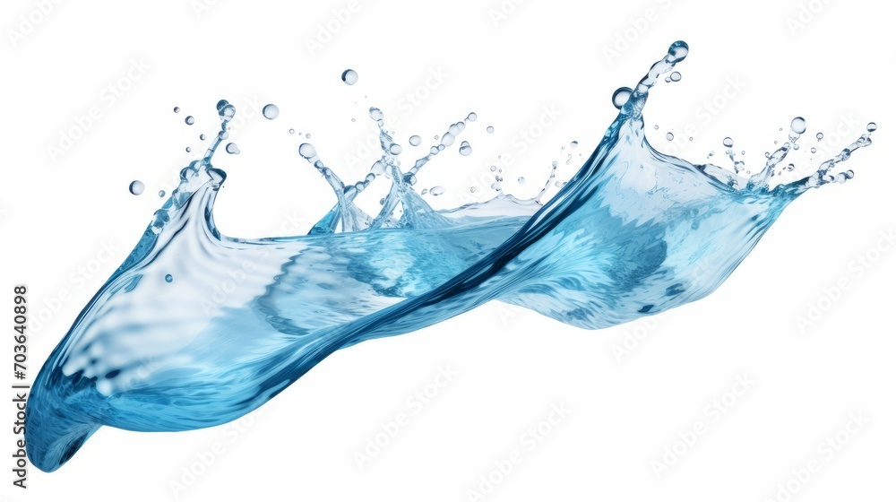 Water liquid splash isolated on white background includes clipping path ...