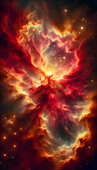 Wall Mural - Starry night cosmos Colorful nebula cloud in space galaxy	
