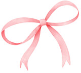 Fototapeta Pokój dzieciecy - Pink coquette bow illustration