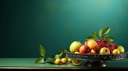 Poster - fruits on a plate