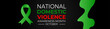 National domestic violence awareness month is observed every year in october. Domestic violence awareness month. suit for banner, greeting card, poster, brochure, cover, website, with background.