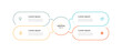 © Haris - Diagram template infographic vector element with 4 step process line connection suitable for web presentation and business information
