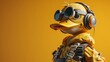 3D Duck mascot esport player. Duckman Gaming character background, Esport team Illustration