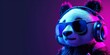3D Panda mascot esport player. Pandaman Gaming character background, Esport team Illustration