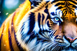 Tiger in the zoo. Generative AI